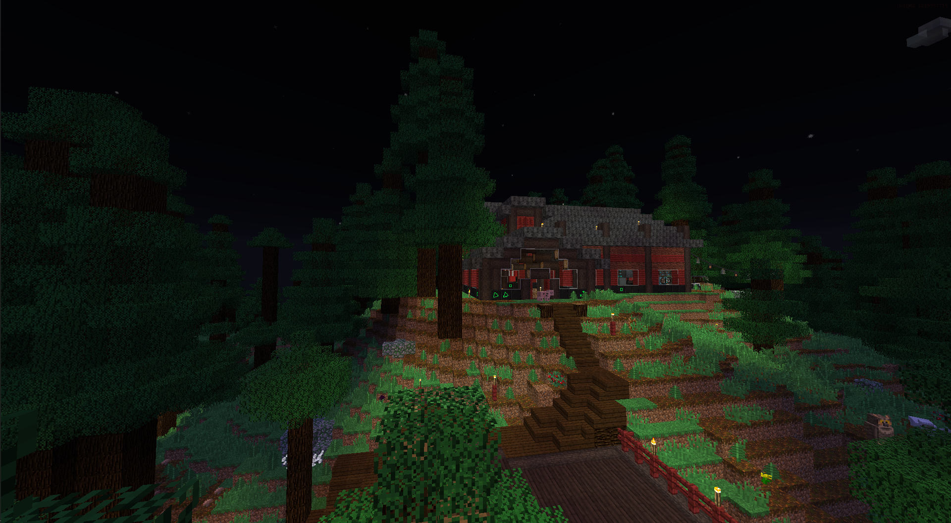 minecraft: A house on a hill